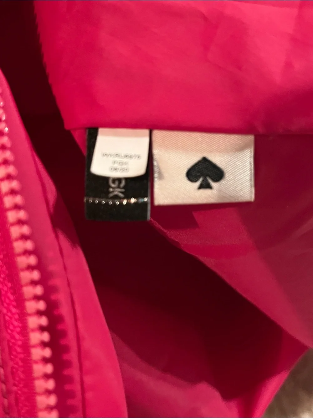 kate spade Bright Magenta Packable Nylon Backpack with Front Pocket